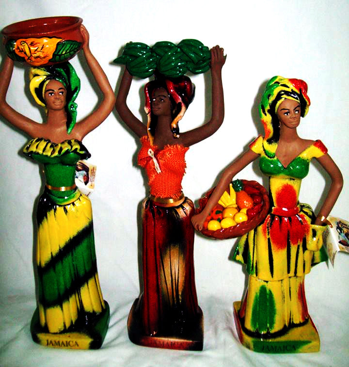 Market lady figurine (sml) - Sweet Jamaica Shopping