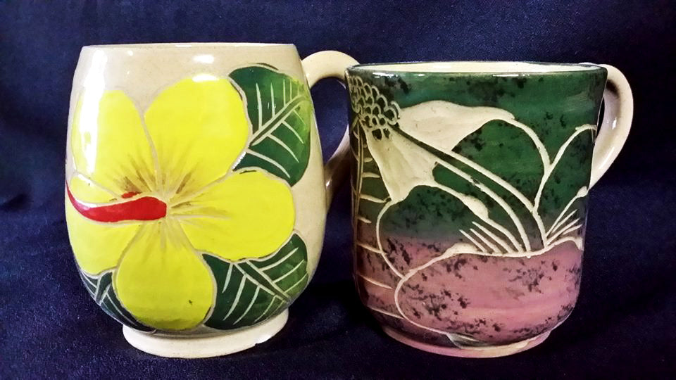 Carved Coffee cups - Sweet Jamaica Shopping