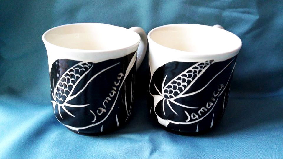 Carved Coffee cups - Sweet Jamaica Shopping