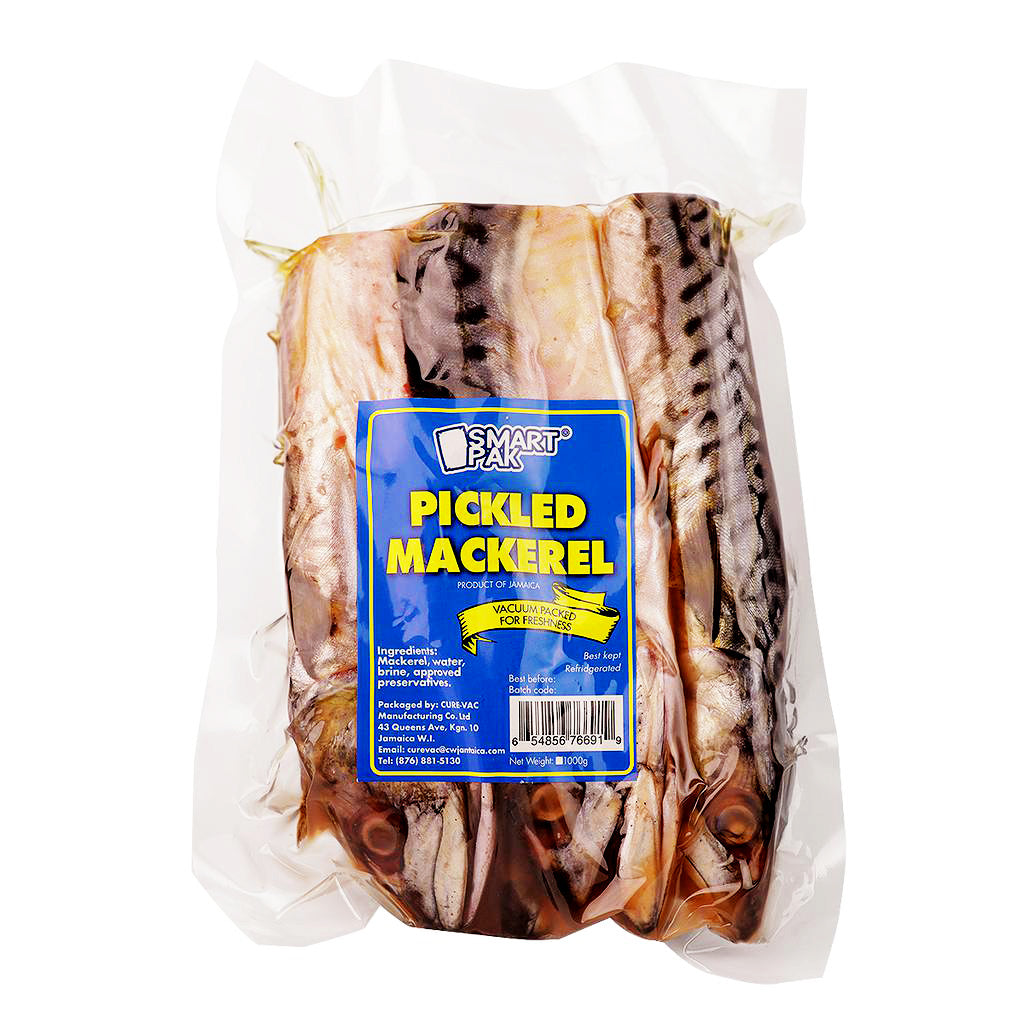 Smart Pak Fresh Pickled Mackerel Vaccum Packaged 1.5 kg / 3.3 lb - Sweet Jamaica Shopping