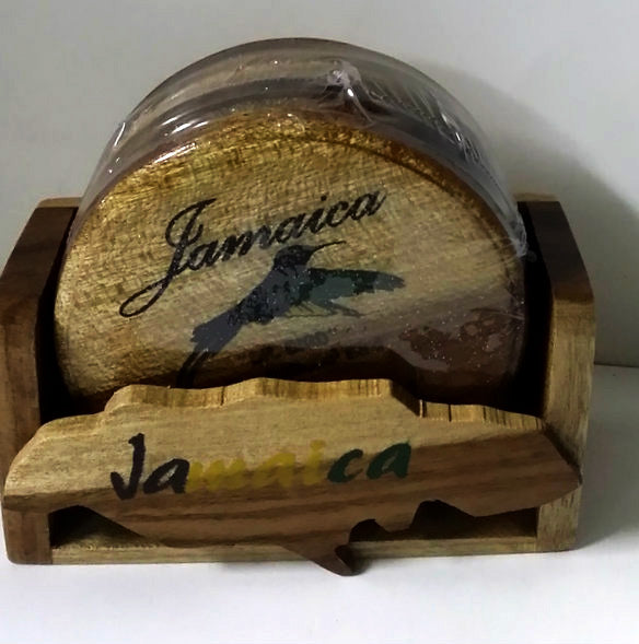 Wooden coaster set - Sweet Jamaica Shopping