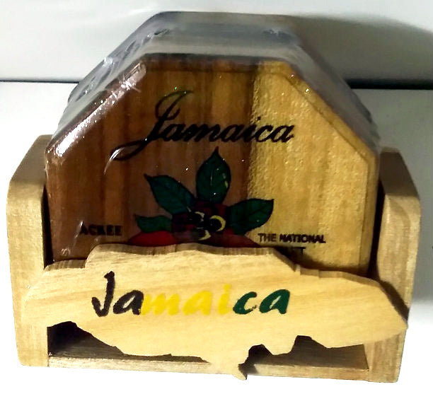 Wooden coaster set - Sweet Jamaica Shopping