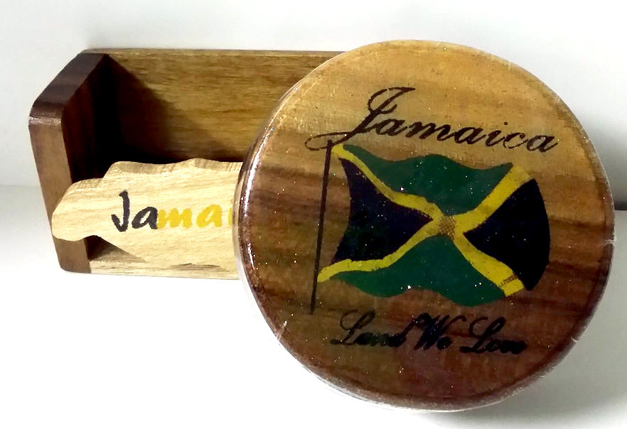 Wooden coaster set - Sweet Jamaica Shopping