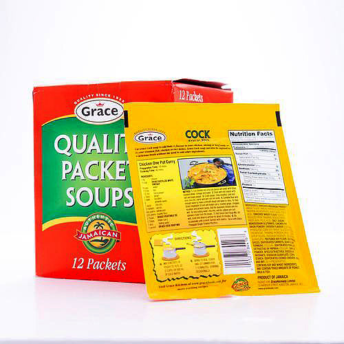 Grace Chicken Flavored Soup Mix with Spices 12 Units - Sweet Jamaica Shopping