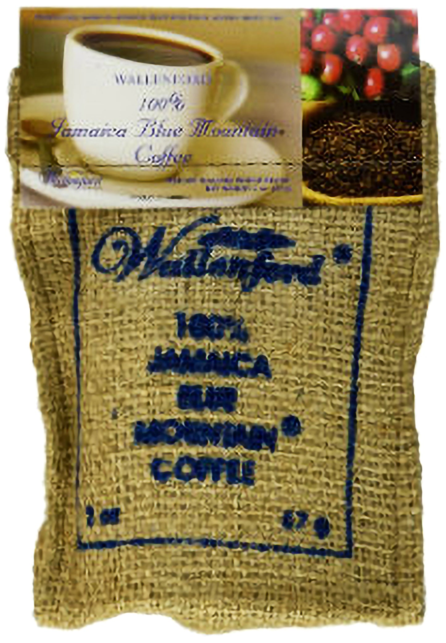4oz Jute Bag Jamaica Blue Mountain coffee WB - Sweet Jamaica Shopping
