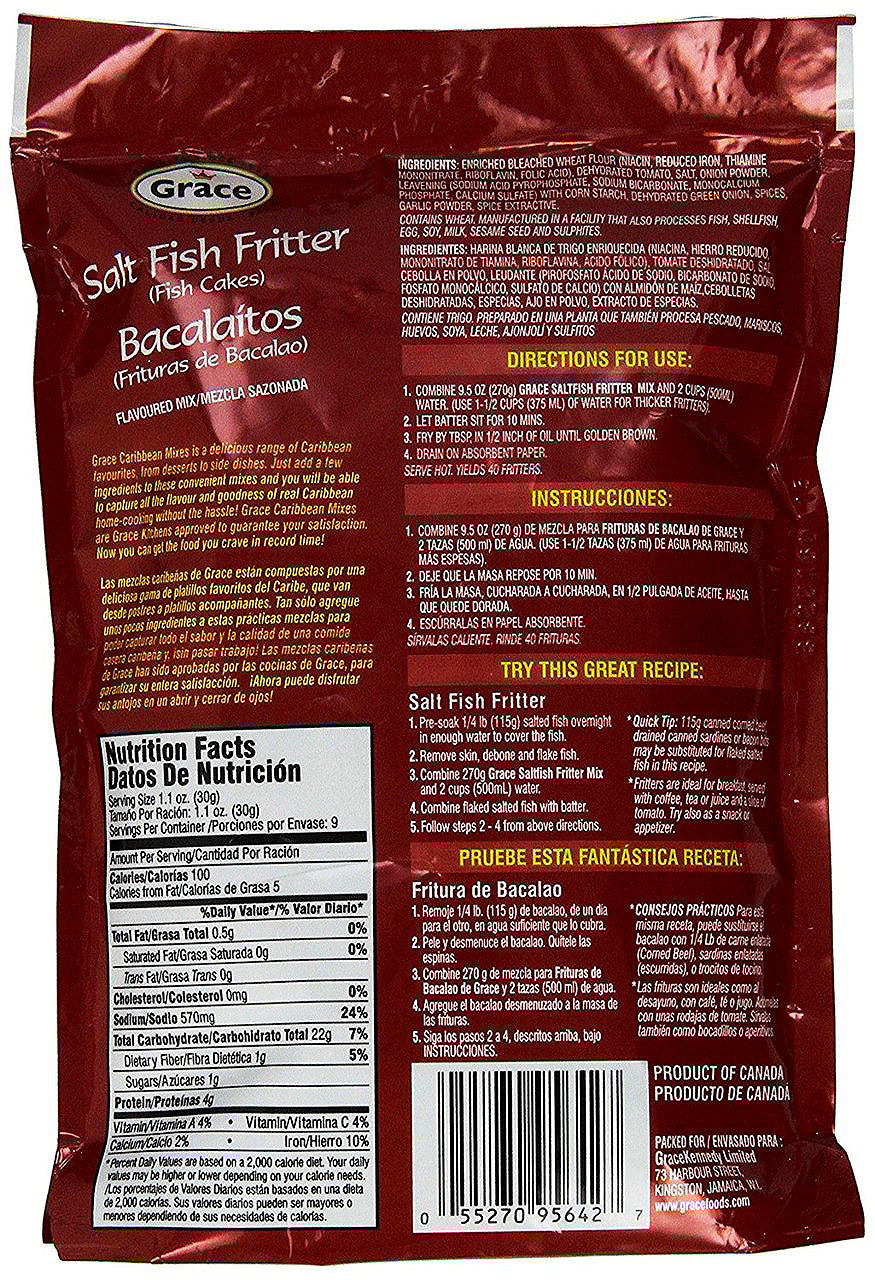 Grace Saltfish Fritters Mix - Sweet Jamaica Shopping