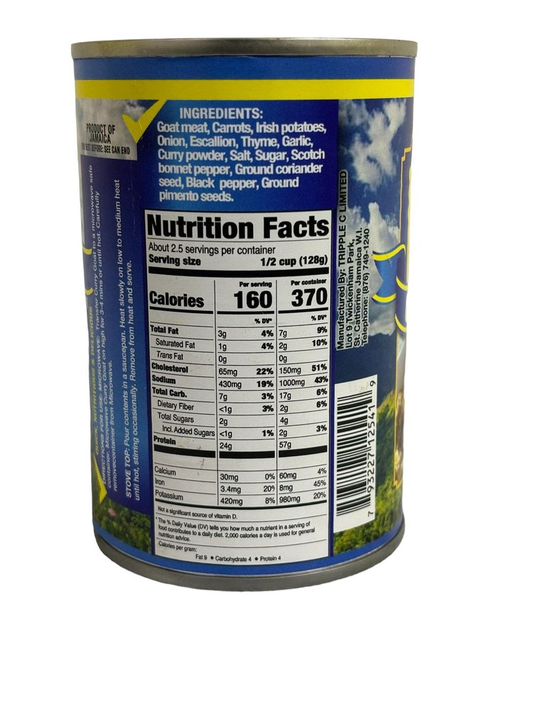 Curry Goat Canned - Sweet Jamaica Shopping