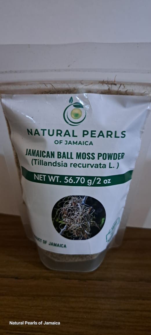 Natural Pearl Of Jamaica Ballmoss powder 2oz - Sweet Jamaica Shopping
