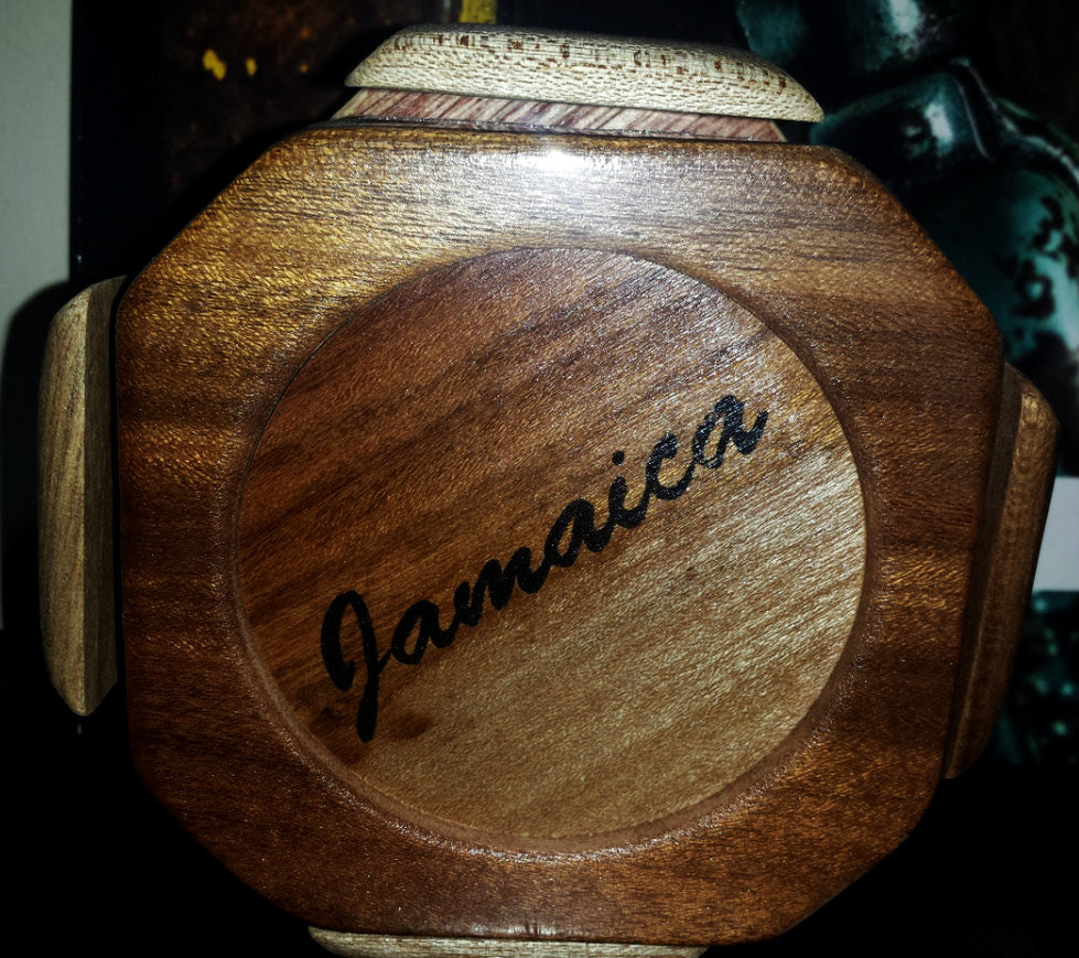 Wooden cork coaster set - Sweet Jamaica Shopping