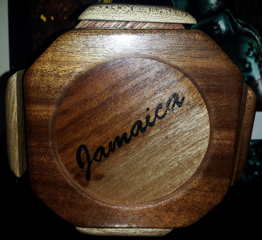 Wooden cork coaster set - Sweet Jamaica Shopping