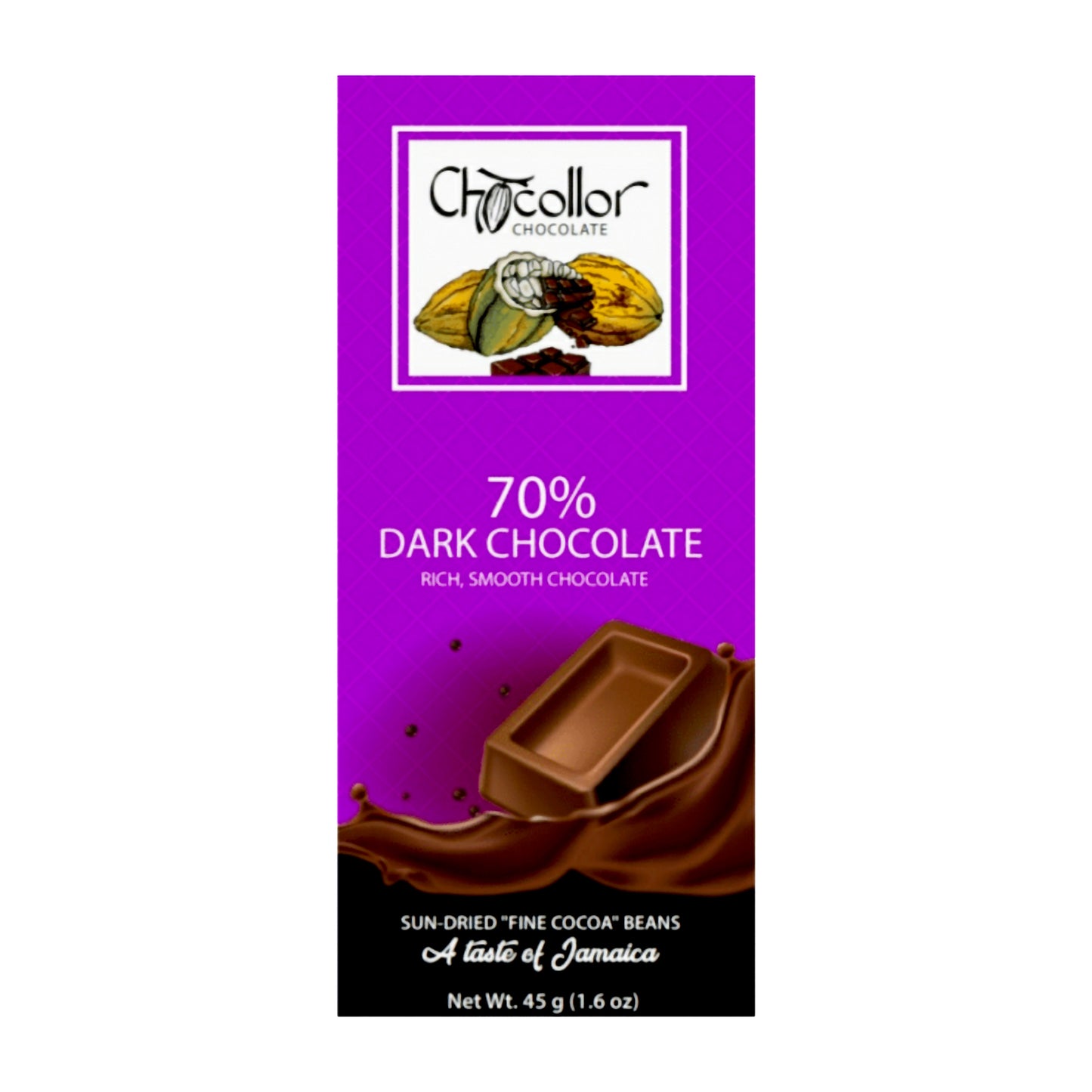 Chocollor Dark Chocolate 45g - Sweet Jamaica Shopping