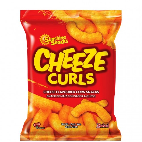 SUNSHINE CHEEZE CURLS 33g 6 pk - Sweet Jamaica Shopping