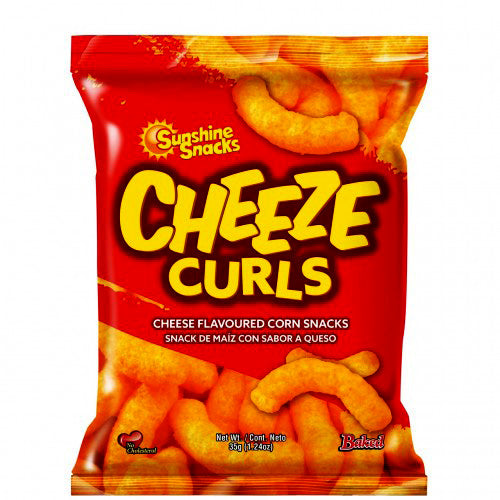 SUNSHINE CHEEZE CURLS 33g 6 pk - Sweet Jamaica Shopping