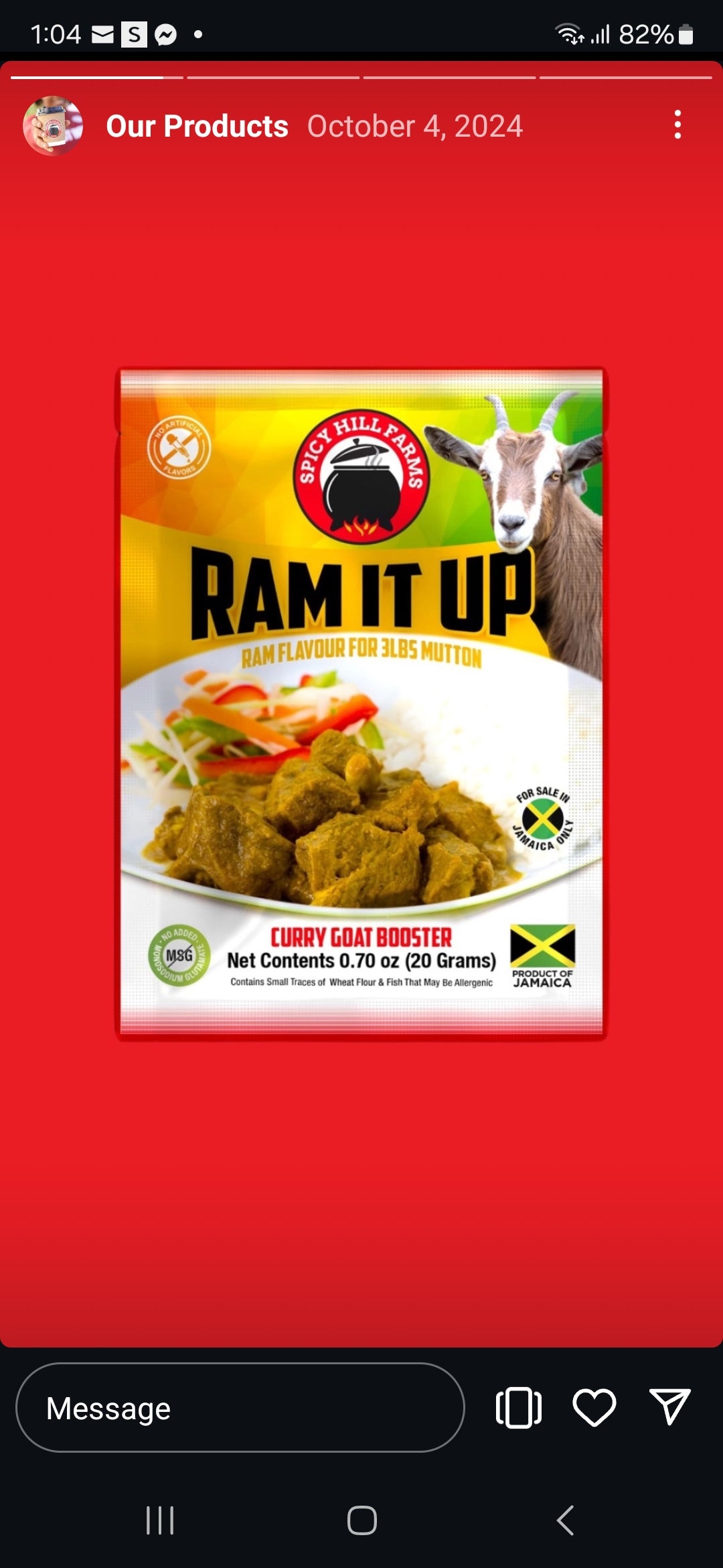 Ram it Up curry goat booster set of 3 - Sweet Jamaica Shopping