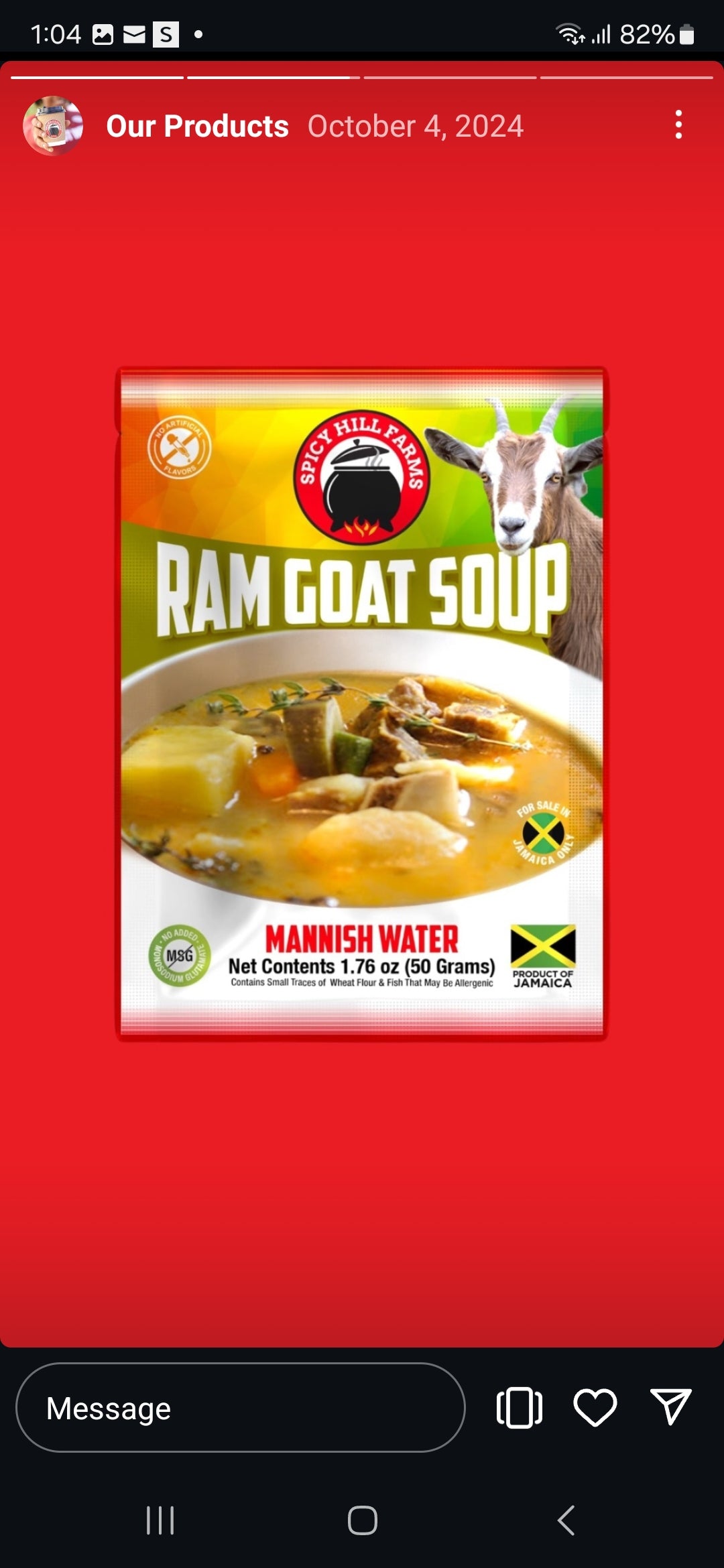 Ram goat soup- Mannish water set of 3 - Sweet Jamaica Shopping