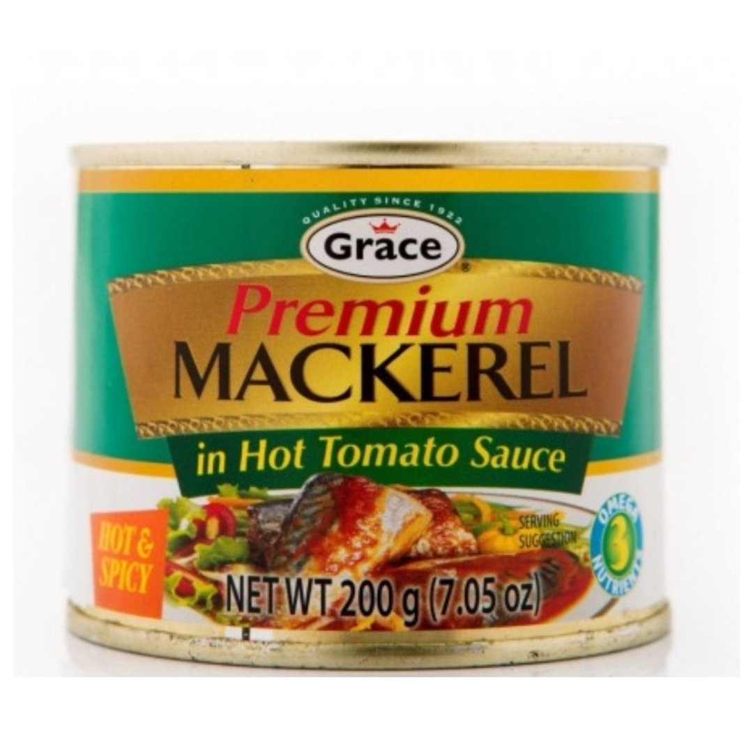 GRACE PREMIUM MACKEREL HOT & SPICY 200G Sweet Jamaica Shopping