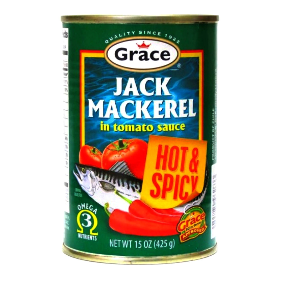 GRACE JACK MACKEREL HOT & SPICY 425G - Sweet Jamaica Shopping