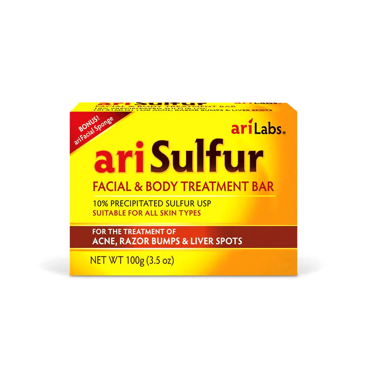 Ari Sulfur Facial and Body Bar, 3.5oz - Sweet Jamaica Shopping
