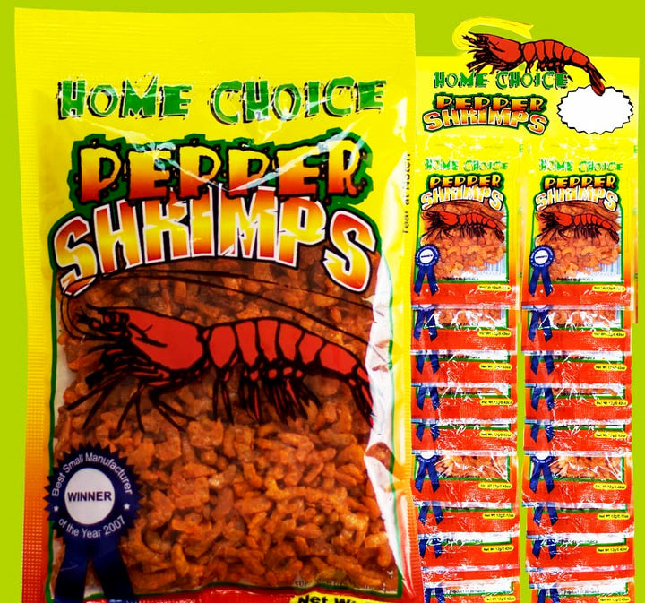 HOME CHOICE PEPPER SHRIMPS 40g - Sweet Jamaica Shopping