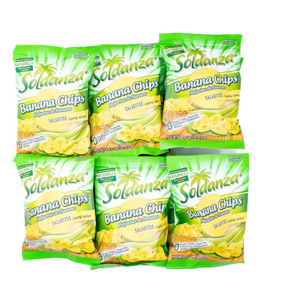 Soldanza Salted Banana Chips 12 Units - Sweet Jamaica Shopping