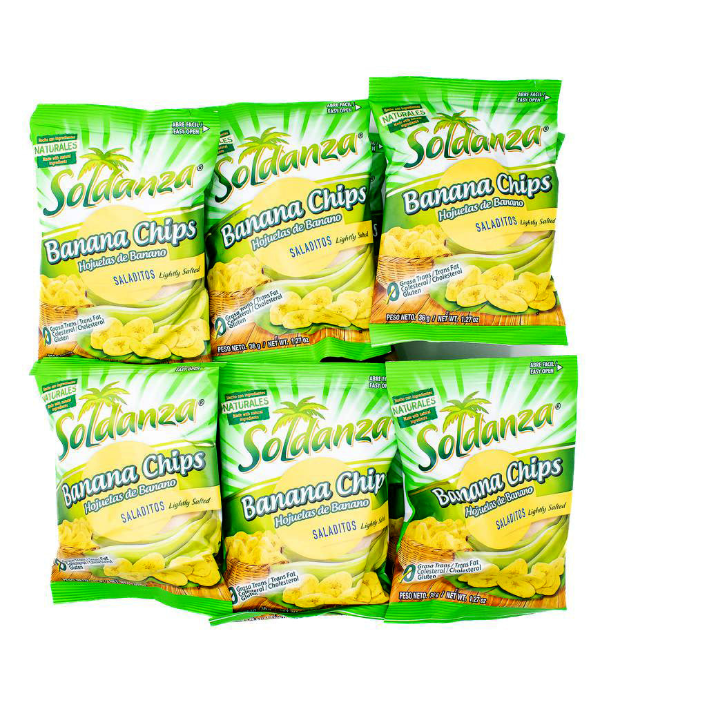 Soldanza Salted Banana Chips 12 Units - Sweet Jamaica Shopping