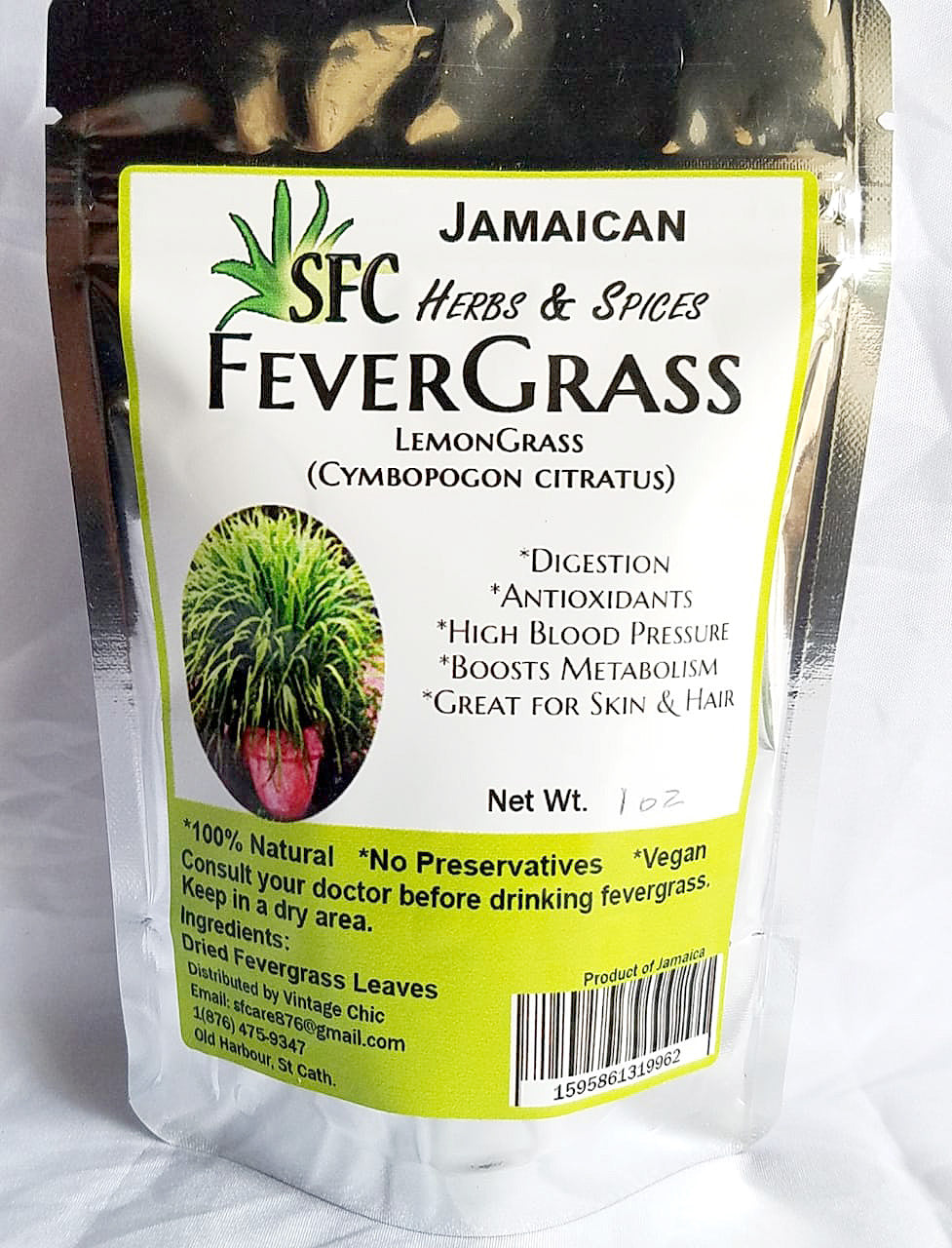 Fevergrass leaves 1oz - Sweet Jamaica Shopping