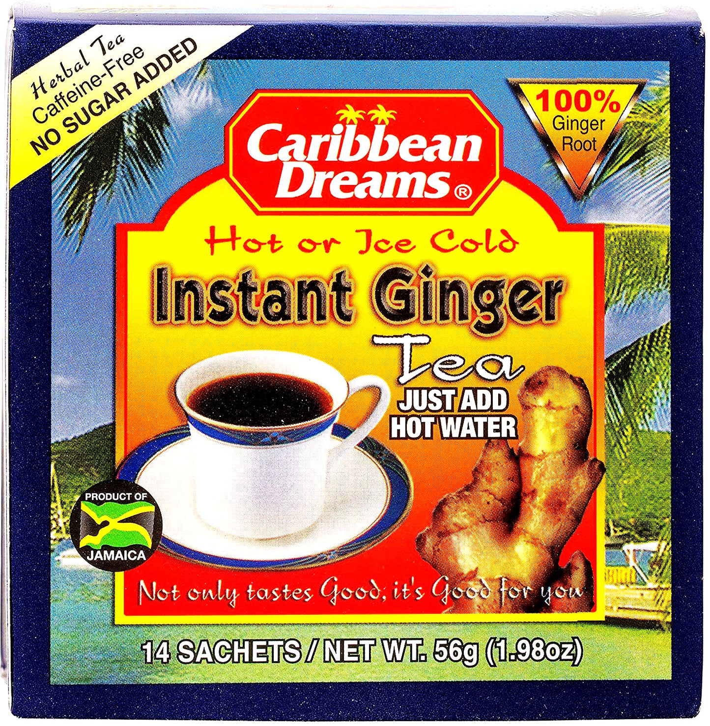 Caribbean Dreams Instant Ginger Tea unsweeted - Sweet Jamaica Shopping