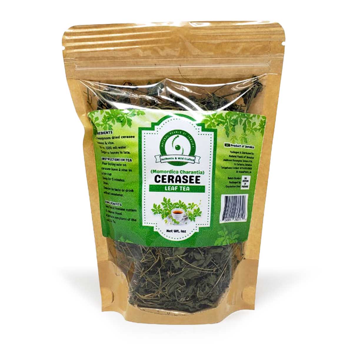 Natural Pearls of Jamaica Cerasee Loose Leaves - Sweet Jamaica Shopping