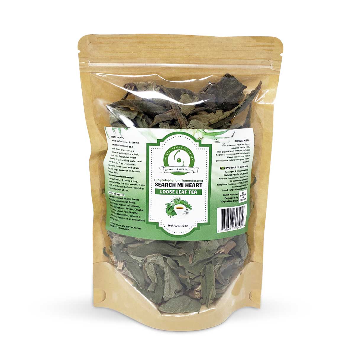 Natural Pearls of Jamaica Search Mi Heart Loose Leaf. 1.5oz - Sweet Jamaica Shopping