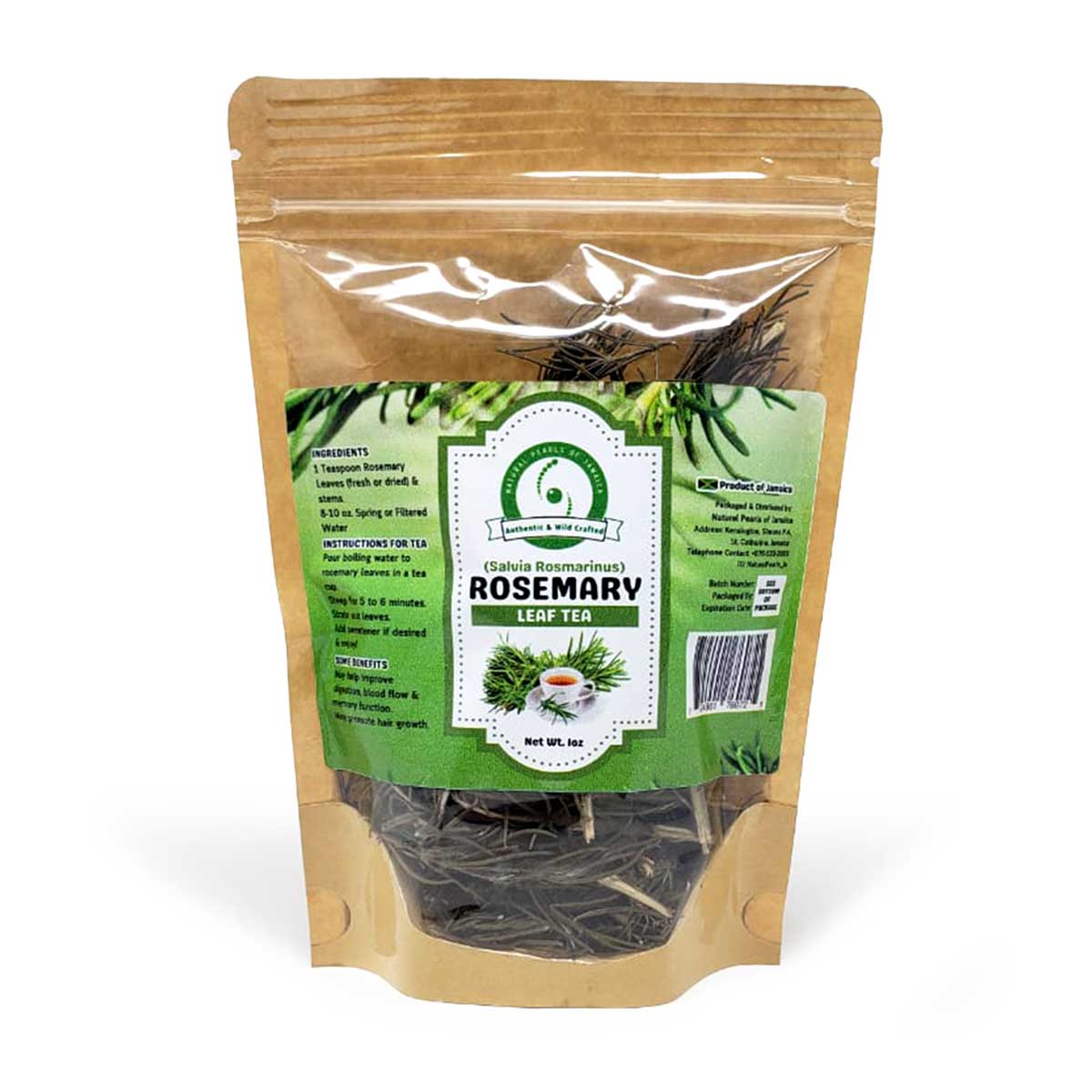 Natural Pearls of Jamaica Rosemary Loose Leaves 2oz