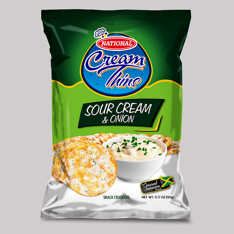 NATIONAL CREAM THINS CRISPY CRACKERS ( bundle 6) - Sweet Jamaica Shopping