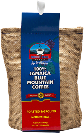 Riddim Blue 8oz Ground coffee - Sweet Jamaica Shopping