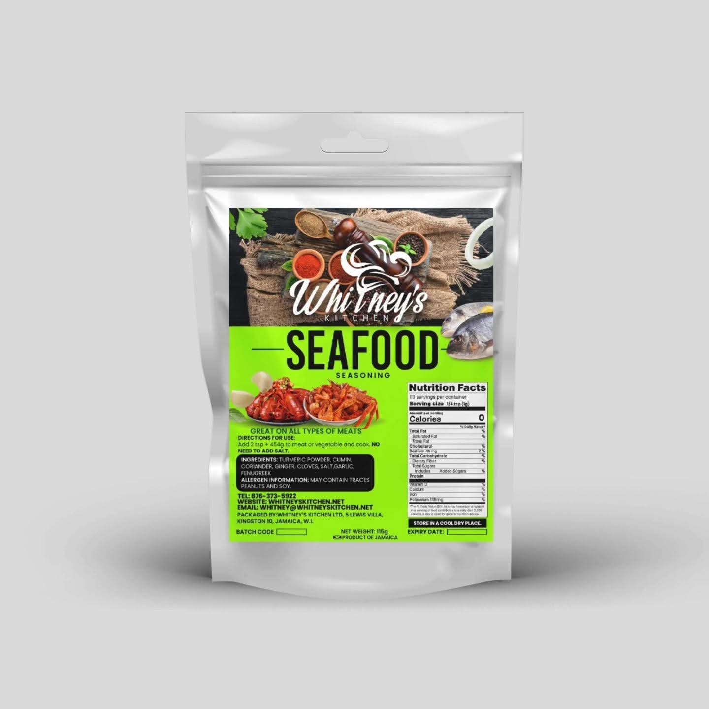 Whitney's Original Sea food Seasonings 8oz