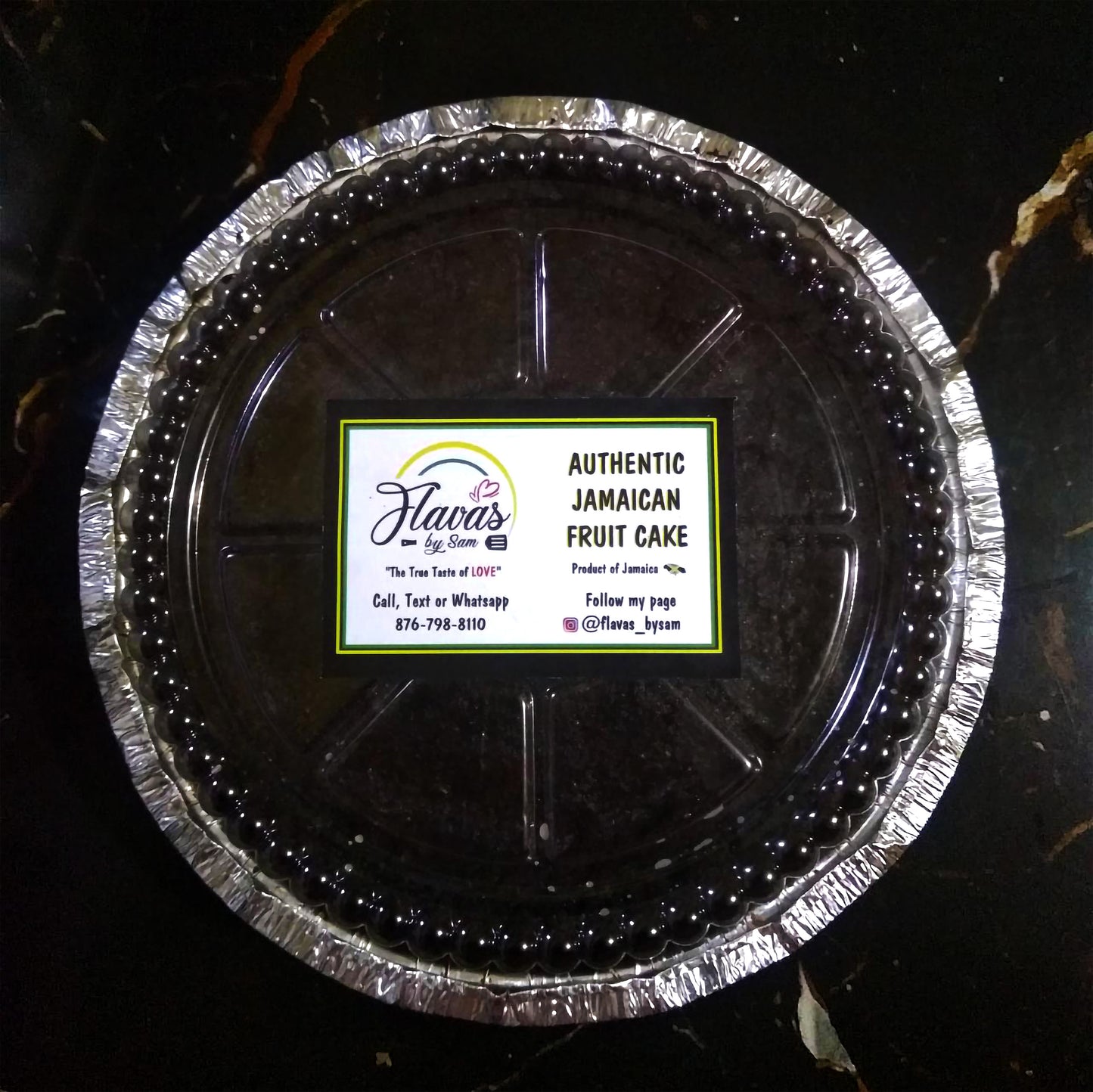 Small Authentic Jamaican fruit cake ( flavas by Sam) - Sweet Jamaica Shopping