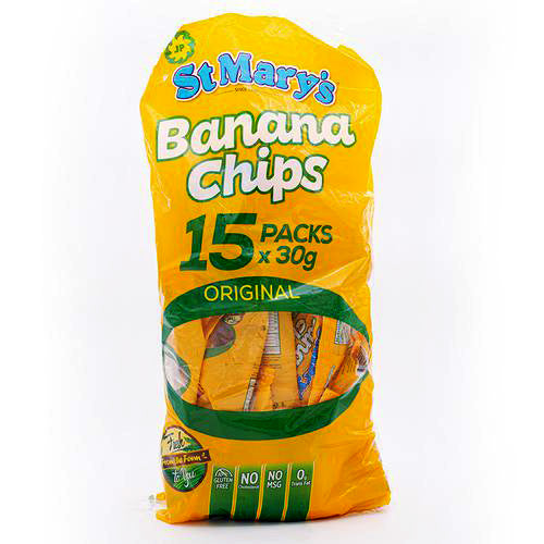 St Mary's Banana Chips 15 units 30g - Sweet Jamaica Shopping