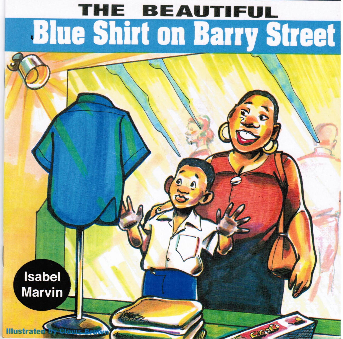 Beautiful Blue Shirt on Barry Street - Sweet Jamaica Shopping