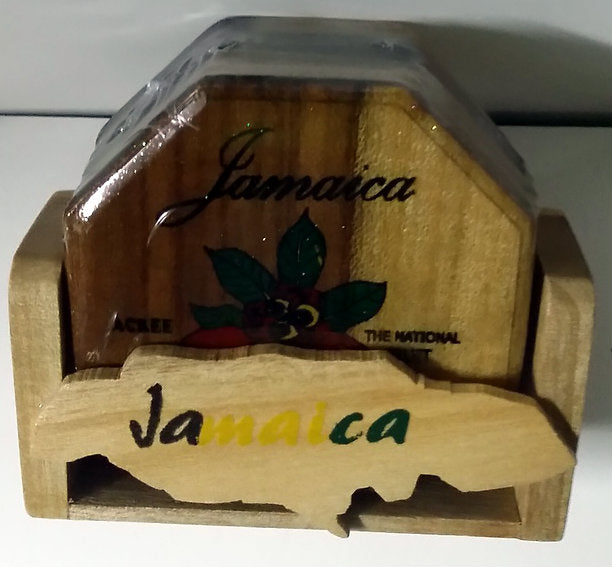 Wooden coaster set