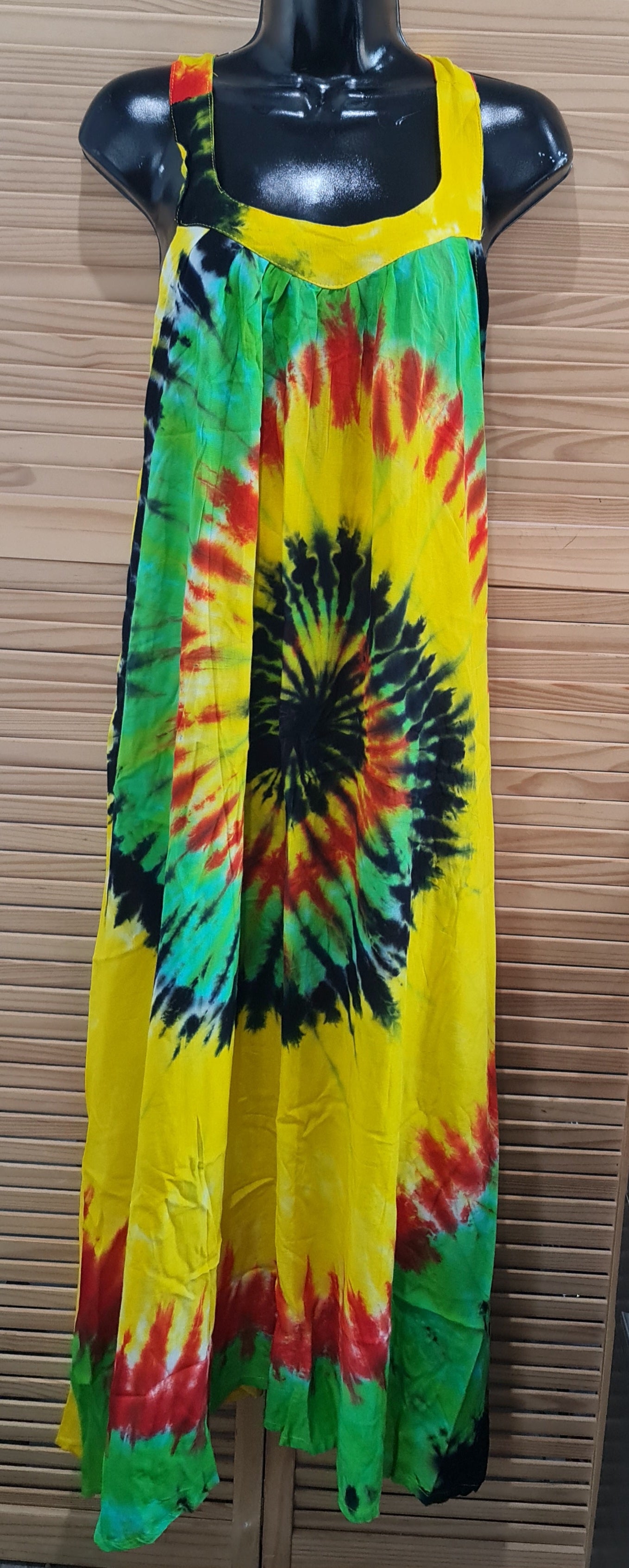  Tye & dye halter T  dress