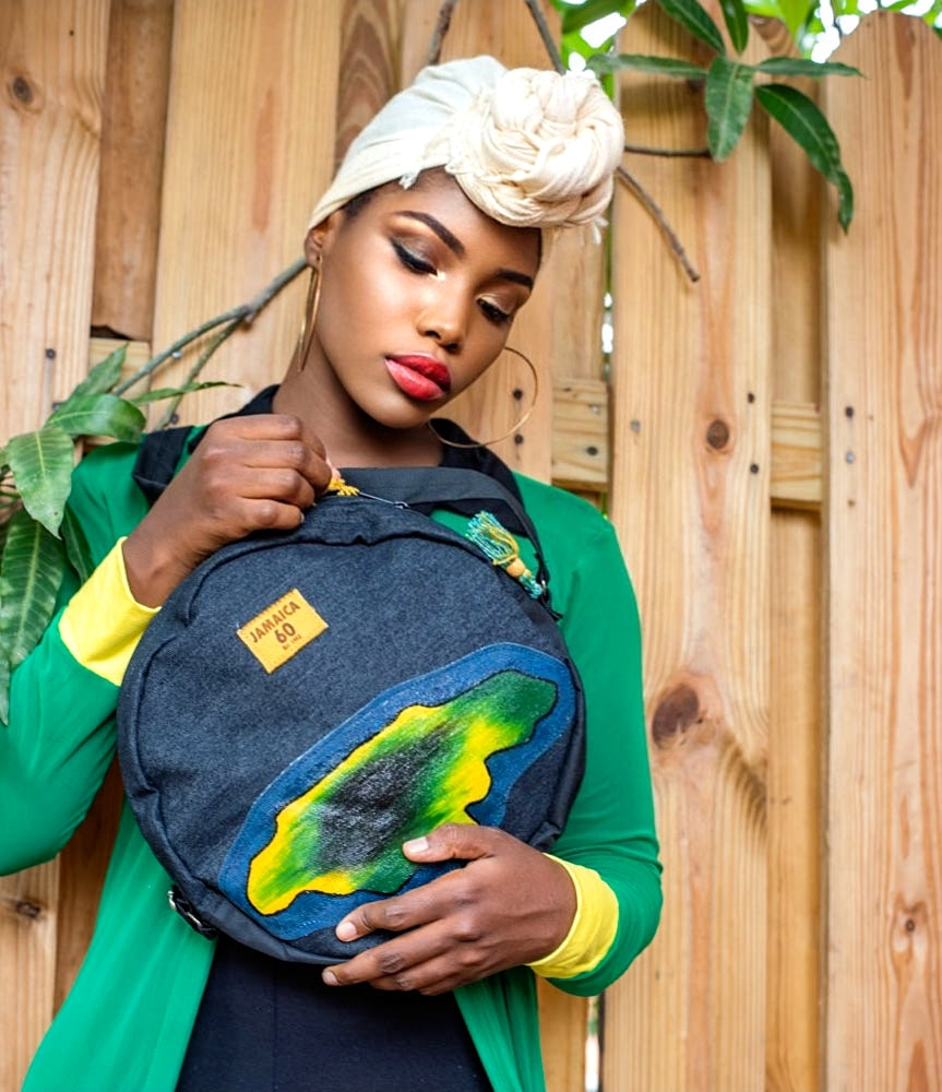 penny shape denim bag