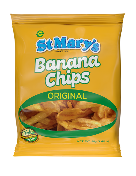 St Marys Banana chips 30g set of 3