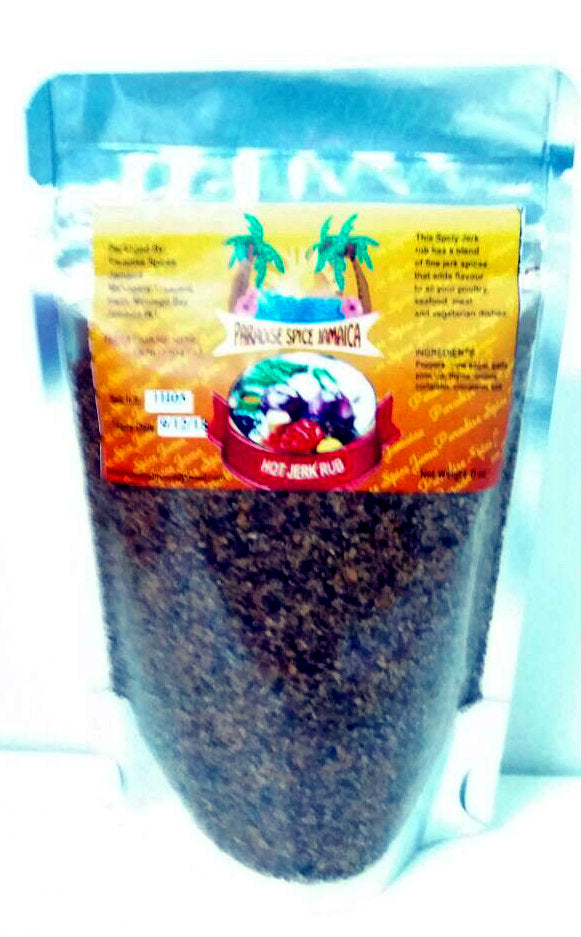 Paradise Spice Hot Jerk Rub Pouch