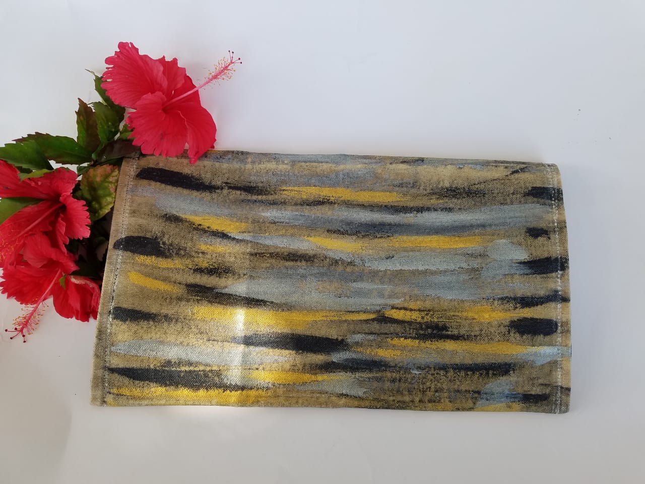  Hand painted purse Abstract