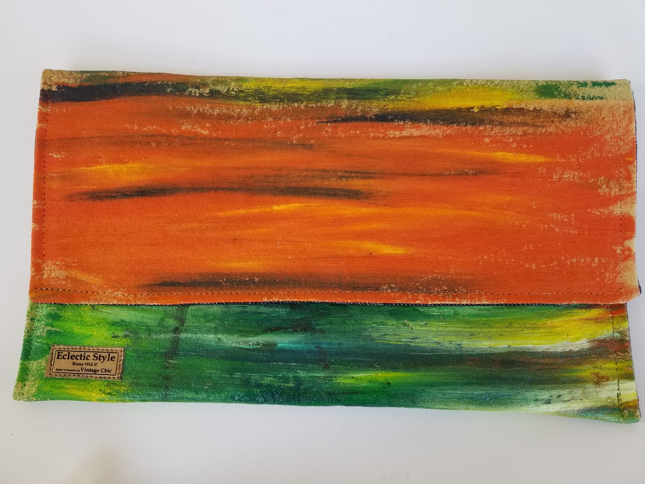 Hand painted purse Abstract