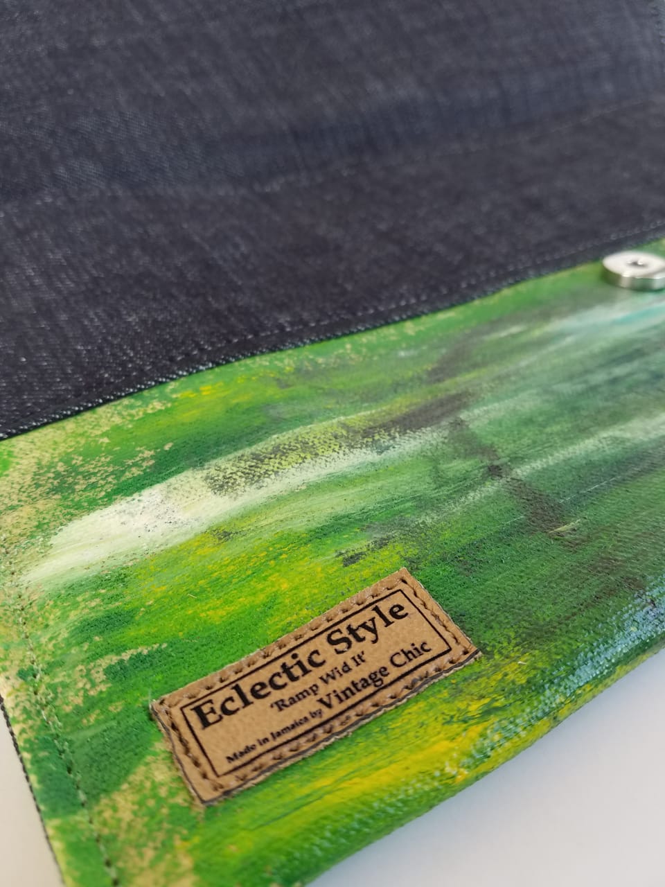 Hand painted purse Abstract