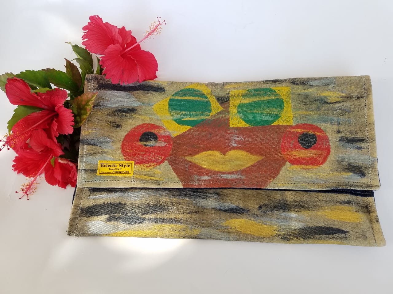 Hand painted purse