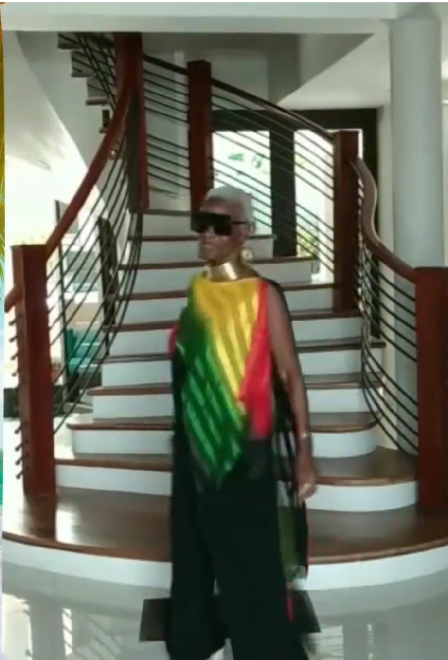 TRIANGLE STRIPED Irie  KAFTAN
