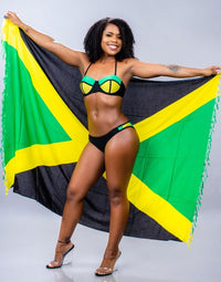 JAMAICA PUSH-UP BIKINI SWIMSUIT SET- FLAG