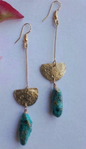 Eco friendly Earrings (blue)