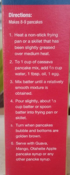 Cassava Pancake mix