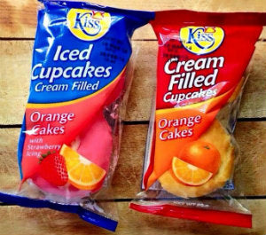 Cream filled kiss cakes pk of 3